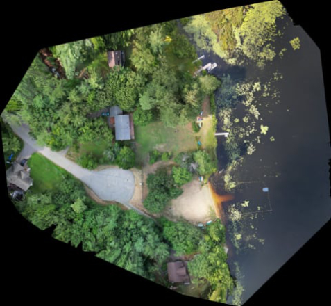 Detailed overhead map of Ridgewood Drive